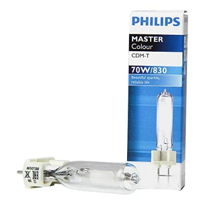 Image of Philips 70w CDM T Ceramic Metal Halide Lamp G12 Colour 830 Standard White [Also known as Venture CM PLUS, Sylvania CMI or Osram HCI T]