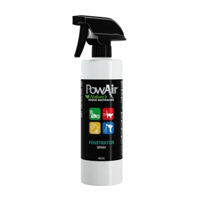 Image of PowAir Penetrator Odour Neutraliser Spray Dual Action Enzymatic Formula Eliminate Odours Including Cat Urine, Dog Vomit, Sweat and Faeces 464ml