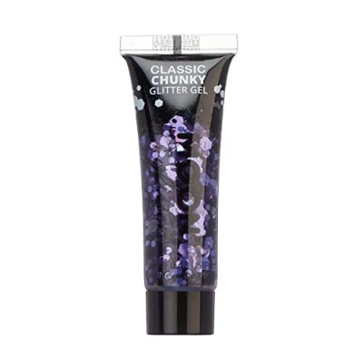 Image of Classic Chunky Face &amp; Body Glitter Gel by Moon Lavender Cosmetic Festival Paint for Face, Body, Hair, Nails 12ml