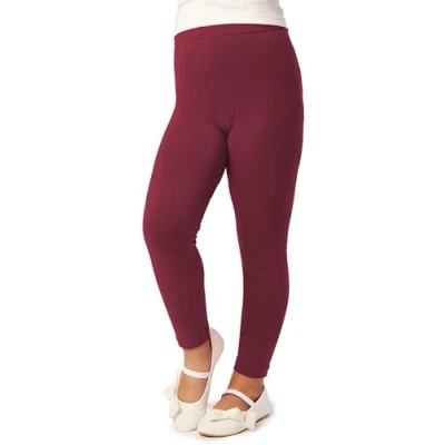 Image of Merry Style Girl&#039;s Long Leggings MS10 130 (Burgundy, 9 Years)
