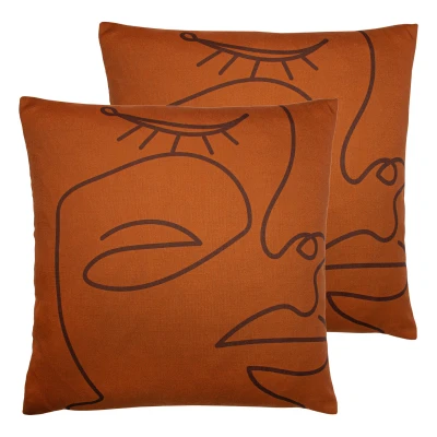 Image of furn. Karma Cushions (Twin Pack) Multicolour Size 50 cm x