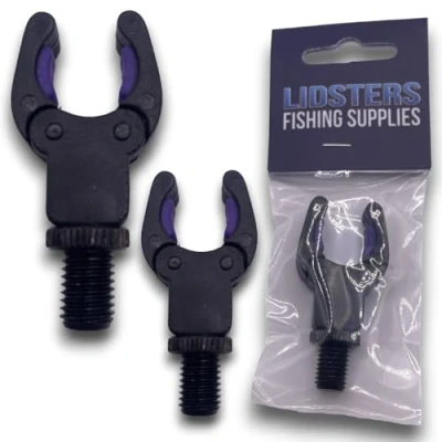 Image of 2 x LFS Rod Rests Self Adjusting Secure Back Butt Rest Carp Fishing (Purple)