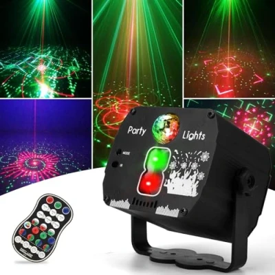 Image of Nauotk Party Light with Remote Control, Disco Music Control and Strobe, USB Ball Voice Controlled 360 Holder, 60 RGB Modes for Club Birthday Halloween Christmas