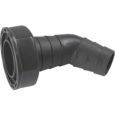 Image of Cornat Hose Connection 45 Branch 1 inch Female Thread Diameter Recycled Plastics Made in Germany Quality/Angled Machine / TEC356398R, Gray, Zoll IG Ø 21 mm 23