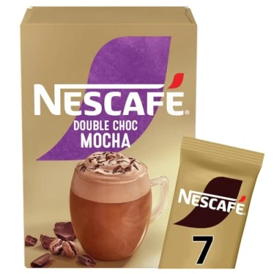 Image of NESCAFÉ Mocha Double Chocolate Instant Coffee 7 Sachets, 100percent Responsibly Sourced Pack of 1