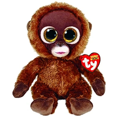 Image of TY Chessie Monkey Beanie Boos Regular Baby Soft Plush Toy Collectible Cuddly Stuffed Teddy