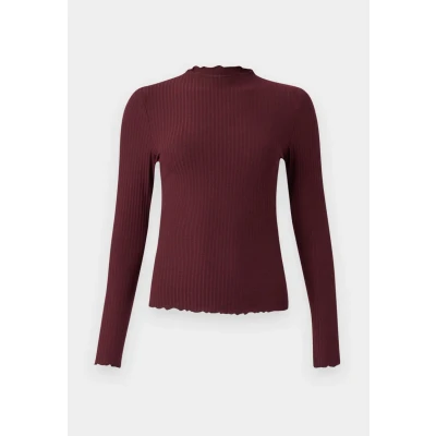 Image of ONLY EMMA NOOS Long sleeved top, Women&#039;s, Size: XS, Madder brown