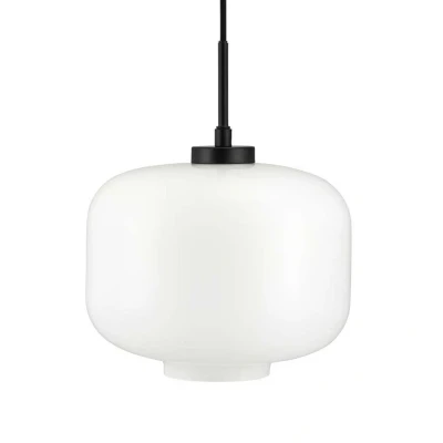 Image of Dyberg Larsen hanging light Arp, black, glass, Ø 30 cm