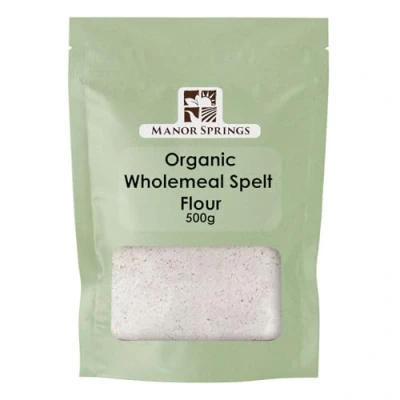 Image of Organic Wholemeal Spelt Flour 500g by Manor Springs