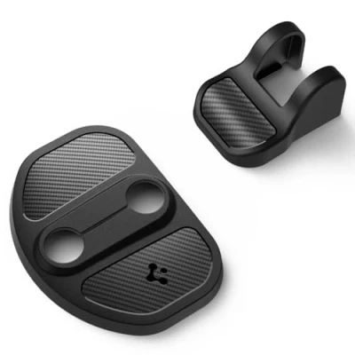 Image of Spigen Tesla Model 3 2021 2023 and Y Door Lock Cover, Hinge Premium Build, Easy to Install, Designed for Accessories 4 Pack, Carbon Edition