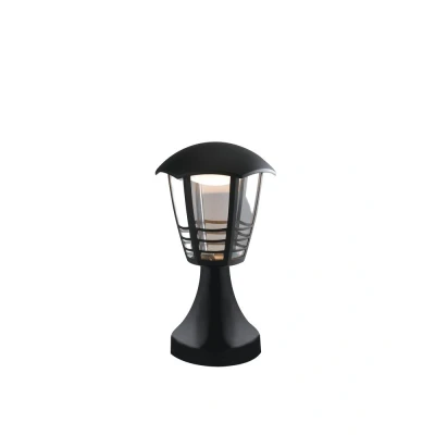 Image of CLOE Outdoor LED Pedestal Light Black, IP44 800lm 4000K 17x29.7cm