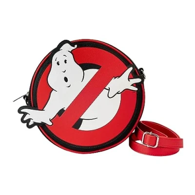 Image of Loungefly Ghostbusters Logo Glow Crossbody Bag, Black, One Size