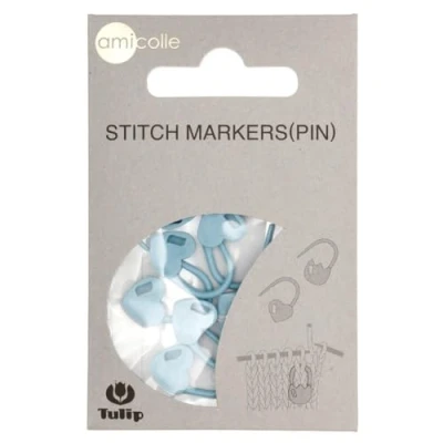 Image of Tulip Stitch Markers, Blue, One Size
