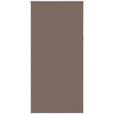 Image of vidaXL Roller Blind Blackout Coffee 115x210 cm Fabric Width 110.7 Polyester