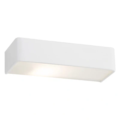 Image of Rodan 30cm Flush Wall Lamp White Structure