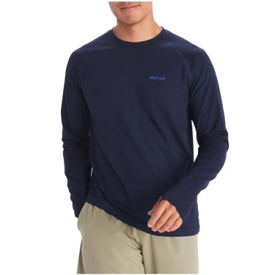 Image of Marmot Men&#039;s Windridge Ls T Shirt, Arctic Navy, L