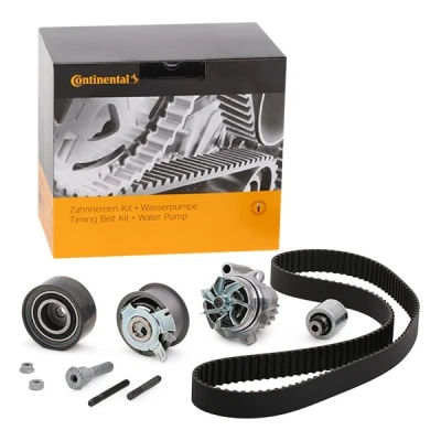 Image of CT1051, CT1051K2 Water Pump + Timing Belt Kit CONTITECH CT1051WP2 141 30mm VOLKSWAGEN: Touran I, Passat B6 Saloon, Golf 5, AUDI: A3 Sportback