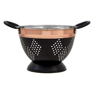 Image of Premier Housewares 507371 Colander, Stainless Steel, Charcoal