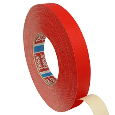 Image of Tesa 4651 Premium Fabric Tape Red 12 mm x 50 m