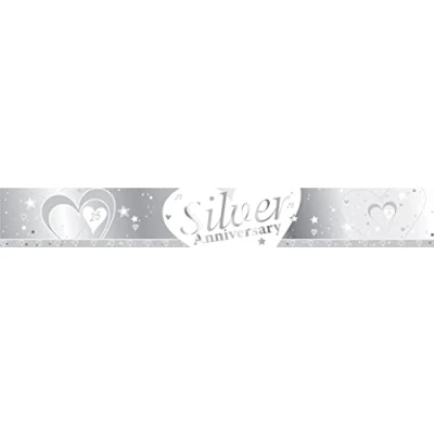Image of **Silver 25th Anniversary Foil Banner