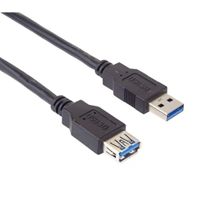 Image of PremiumCord USB 3.0 Extension Cable 0.5 m, SuperSpeed Data up to 5 Gbit/s, Charging Cable, Type A Female on Plug, 9 Pin, 3X Shielded, Colour Black, Length m