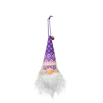 Image of History &amp; Heraldry Light Up Gonk Pre personalised Christmas Hanging Decoration Hannah 00269860324