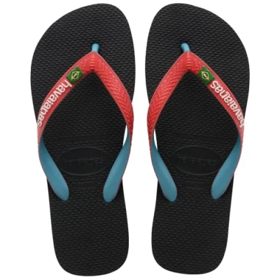 Image of Havaianas Brasil Mix Black/Red Ruby 23/24