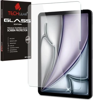 Image of TECHGEAR iPad Air 13 inch 2024 Tempered Glass Screen Protector [9H Toughness] [HD Clarity] [Scratch Resistant] [No Bubble] Made For Apple 13&quot; (M2)