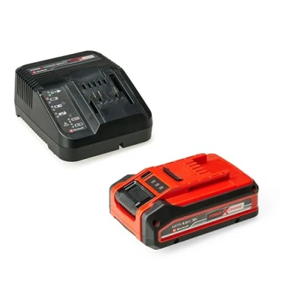 Image of Einhell Power X Change 4.0Ah Plus Battery Starter Kit 2nd Generation 18V Lithium Ion and Charger Set Universally Compatible with All PXC Tools Garden Machines