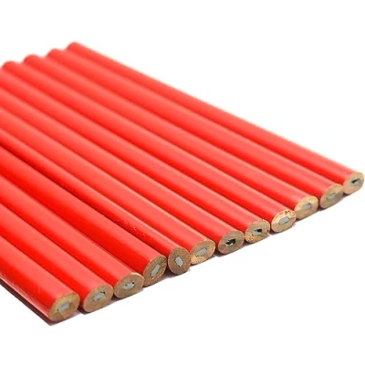 Image of fiXte Carpenters Pencils 175mm Graphite Lead Natural Wood Cased for Builders (Pack of 24)
