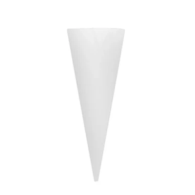 Image of Vase Clear Glass Cone Shaped Wall Bracket for Plant Flowers