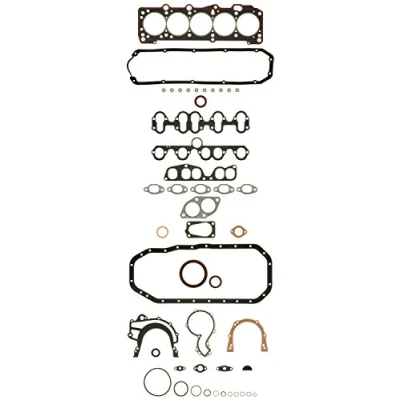 Image of 035198012K034198011C Full Gasket Set, engine AJUSA 50061800 with cylinder head gasket, valve stem seals FIBERMAX AUDI: Coupe B3, B2, 80 B3