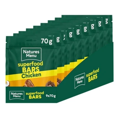 Image of Natures Menu Superfood Snacks with Chicken 9 x 70g