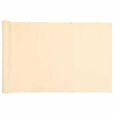 Image of vidaXL Garden Privacy Screen Cream 300x75 cm PVC Weather Resistant Outdoor Fence Roll Porch Blind/Windbreak/Shading Solution