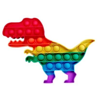 Image of colors Rainbow pop it fidget toy Stress reliever Push Bubble sensory for Kids and Adults popit toys fun, learning relaxation!
