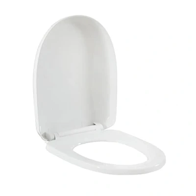Image of Milano Legend Traditional White Toilet WC Bottom Fix Curved Soft Close Seat 360mm x 455mm