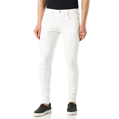 Image of REPLAY Men&#039;s Bronny Jeans, 001 White, 27W / 30L