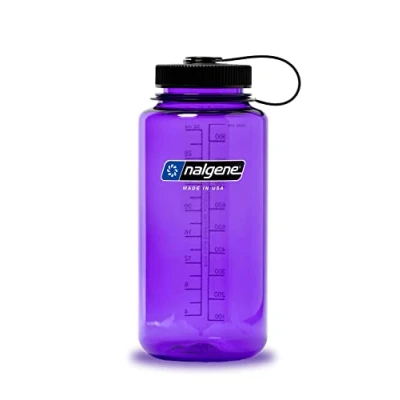 Image of Nalgene Everyday Wide Mouth Water Bottle, Vintage Logo Purple