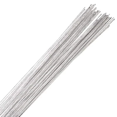 Image of 50 Pack Silver Metallic Florist Wire