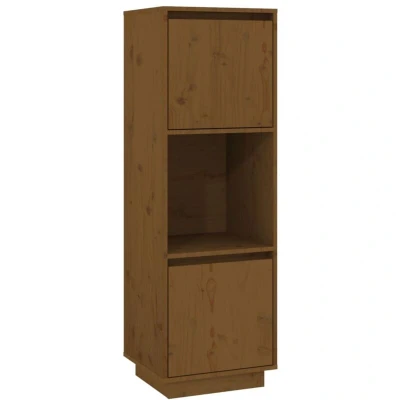 Image of vidaXL Highboard Honey Brown 38x35x117 cm Solid Wood Pine