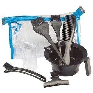 Image of SIBEL Evolution 7 Piece Hairdresser Hair Dye Set Black