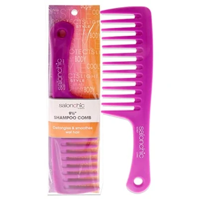 Image of SalonChic Detangler Shampoo Comb 9.5 Bright Pink For Unisex 1 Pc
