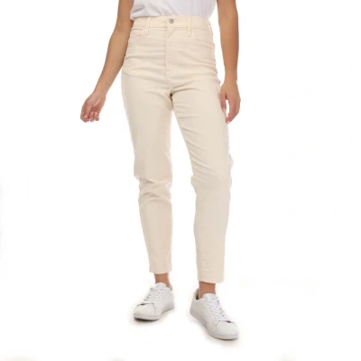 Image of Levi&#039;s Women&#039;s High Waisted Mom Shorts, White Smoke Corduroy, 30W / 27L