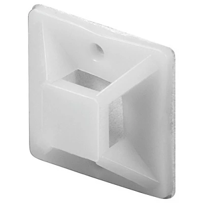Image of Goobay 17104 Self adhesive mount with eyelet; natural for mounting of cable ties up to 3.6 mm