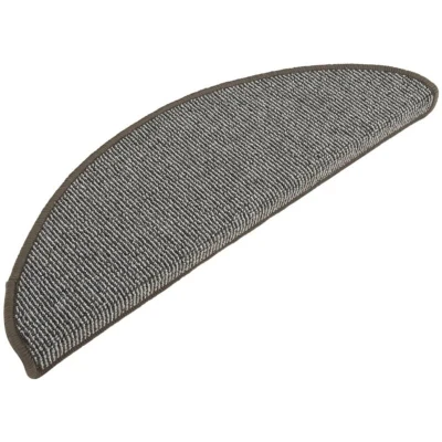 Image of vidaXL Carpet Stair Treads 15 pcs Grey 65x21x4 cm