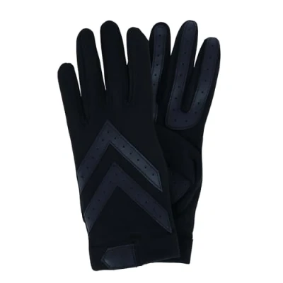Image of Isotoner SmartDri SmarTouch Spandex Shortie Gloves A30659 (Black, L/XL)