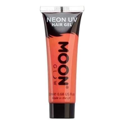 Image of Moon Glow Neon UV hair Gel 20ml Intense Red Temporary wash out colour dye Spike and glow!