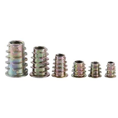 Image of 50pcs Zinc alloy Insert Nuts, Hex Sockets Screw in Inserts Nuts Drive M4/M5/M6/M8/M10