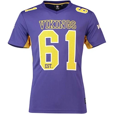 Image of Fanatics Minnesota Vikings Nfl Players Poly Mesh Tee/T Shirt Purple S