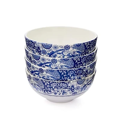 Image of Spode Brocato Set of 4 Rimless Bowls